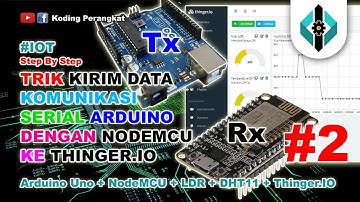 Part 2 - Trik Kirim Data Sensor Realtime  dengan Komunikasi Serial Arduino Nodemcu ke Thinger.IO