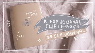 kpop journal flip through -- my 5th journal