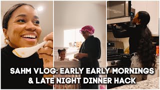 Sahm Vlog Early Early Morning Routine, Late Dinner Hack