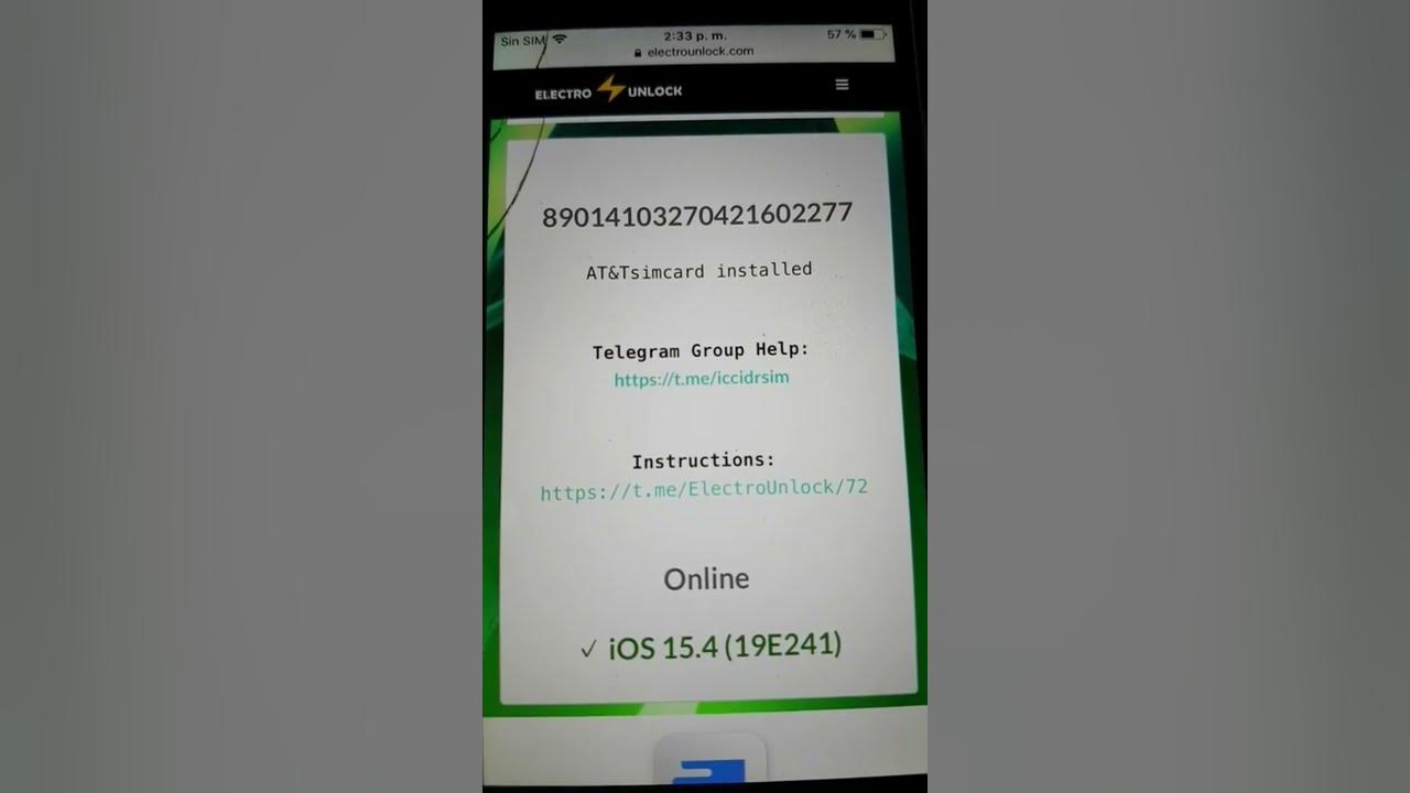 NEW ICCID CODE TO IOS 15.4 03232022 YouTube