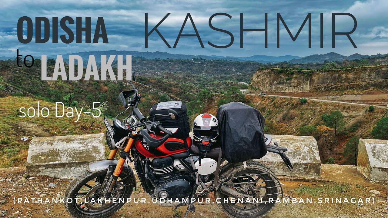 Day-5 KASHMIR , Pathankot to Srinagar (310km) Odisha to Ladakh solo in my Triumph Scrambler 400x