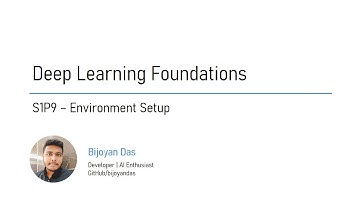 Deep Learning with PyTorch | S1P9 | PyTorch Environment Setup