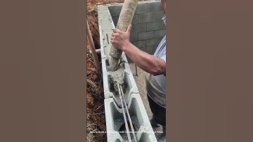 How to Build a Strong Wall with Special Concrete Blocks and Rebar