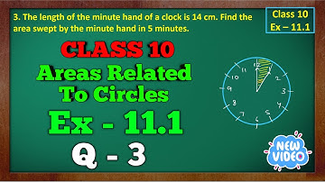 Ex 11.1 Q3 | Areas Related To Circles | Chapter 11 | Class 10 Maths | NCERT