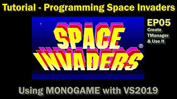 Write your first game, programming Space Invaders using MONOGAME and VS2019, Template manager. EP05