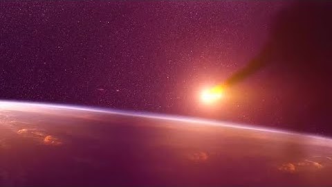 Asteroid Flying Into The Atmosphere Stock Motion Graphics