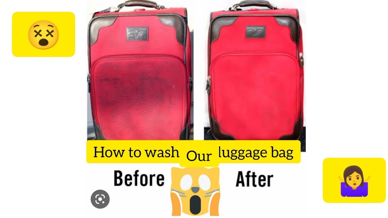 how to wash our luggage bag 👜.??????? 🤷‍♀️🤷‍♀️🤷‍♀️🤷‍♀️ YouTube