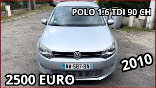 Volswagen polo 1.6 tdi 90ch de 2010 a 2500 euro