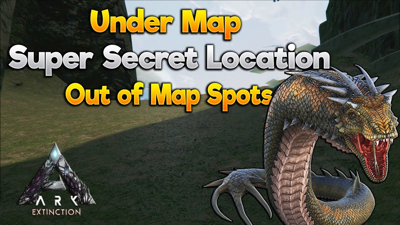 Ark Extinicion GlitchHow To Get Under The Map / BEST AND SAVE BASE