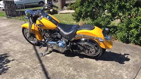 S&S 107 Harley Fatboy with S&S 585 Ezi start cams.