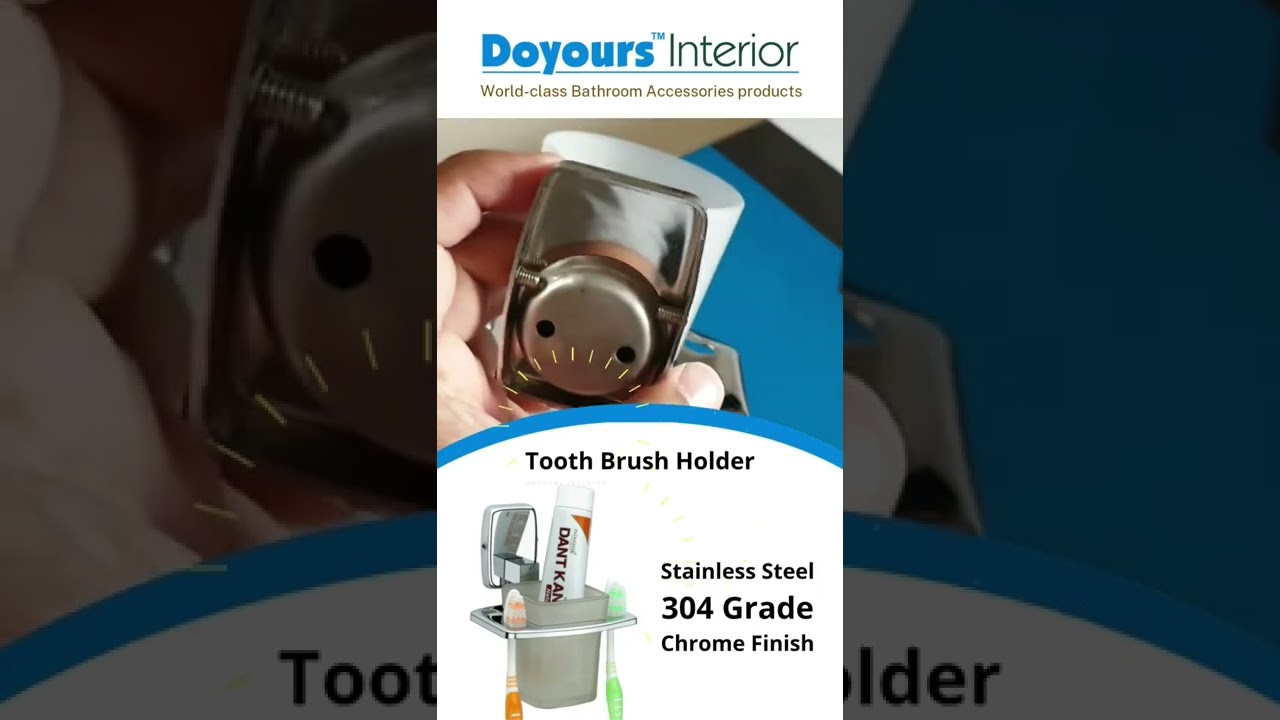 304 Stainless Steel, Tooth Brush Holder