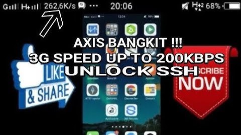 CONFIG AXIS HITS(HTTP INJECTOR) UNLOCK SSH,SPEED LUMAYAN,TAHAN DC.