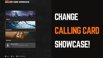 How to Switch Your Calling Card Showcase in Black Ops 6