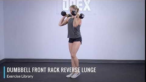 Dumbbell Front Rack Reverse Lunge