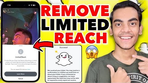 Snapchat Spotlight Limited Reach | Remove Snapchat Limit Reached Problem | Fix Limited Reach Snap
