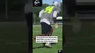 Antonio Brown Post Video of Him Cooking Shilo Sanders During Practice  Reps!!!