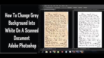 How to Change Grey Background Into White on a Scanned Document | Adobe Photoshop CS6