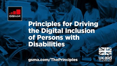 Principles for Driving the Digital Inclusion of Persons with Disabilities