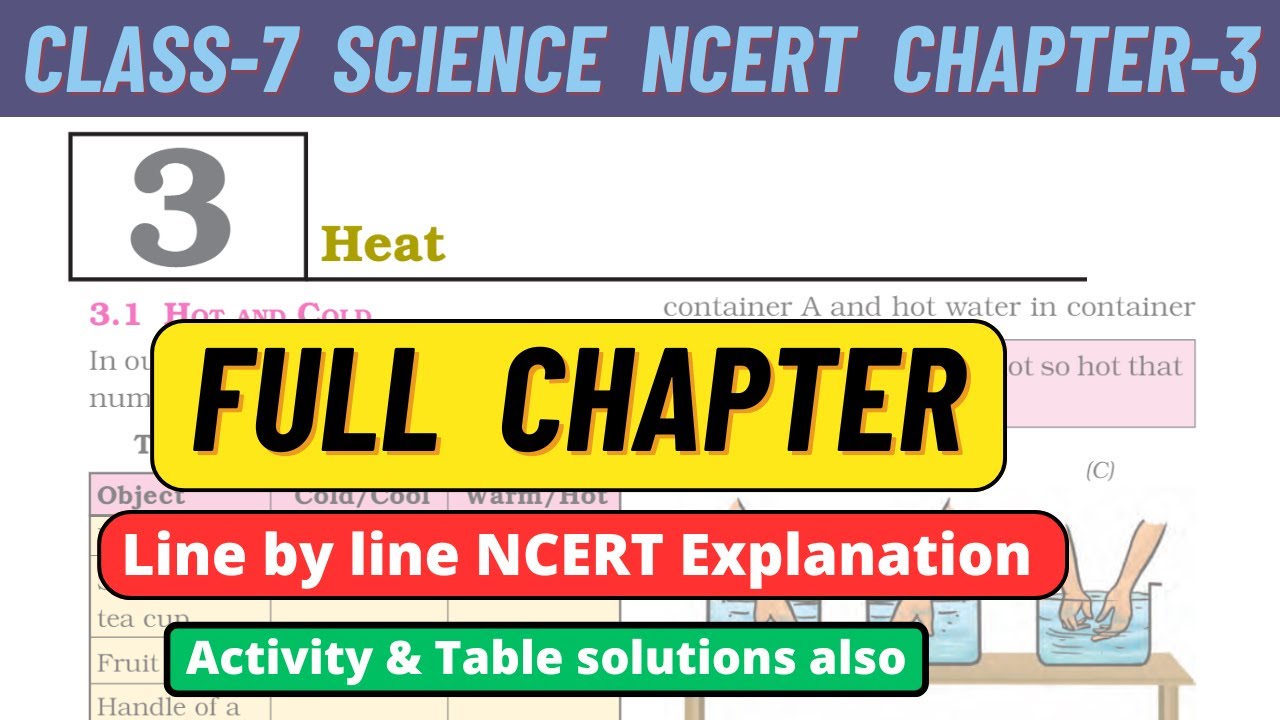 Class 7 Science Chapter 3 Explanation