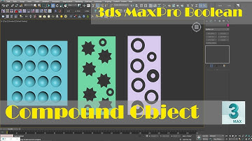 3ds Max Pro Boolean Object | Using Pro Boolean object modifier | DC