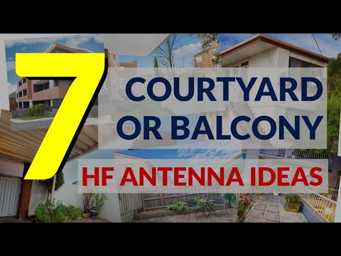 7 courtyard or balcony HF antenna ideas for small spaces