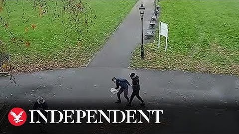 Moment Iraqi man stabs Southampton student in bid to be deported from UK