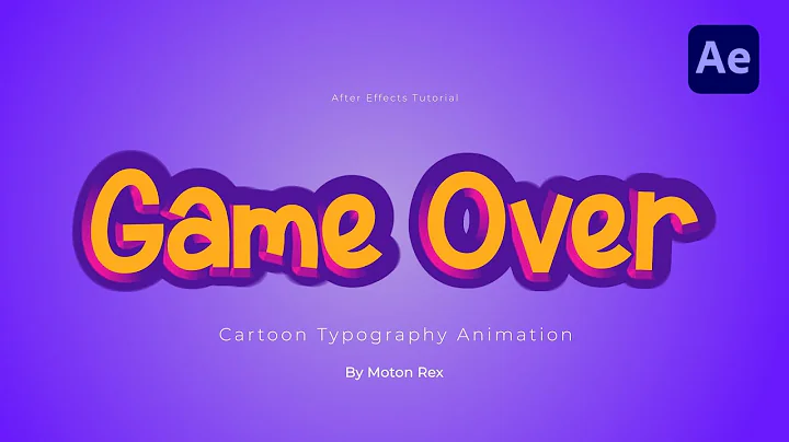 Cartoon Text Animation in After Effects | Fun Cartoon Title | After Effects Template Free