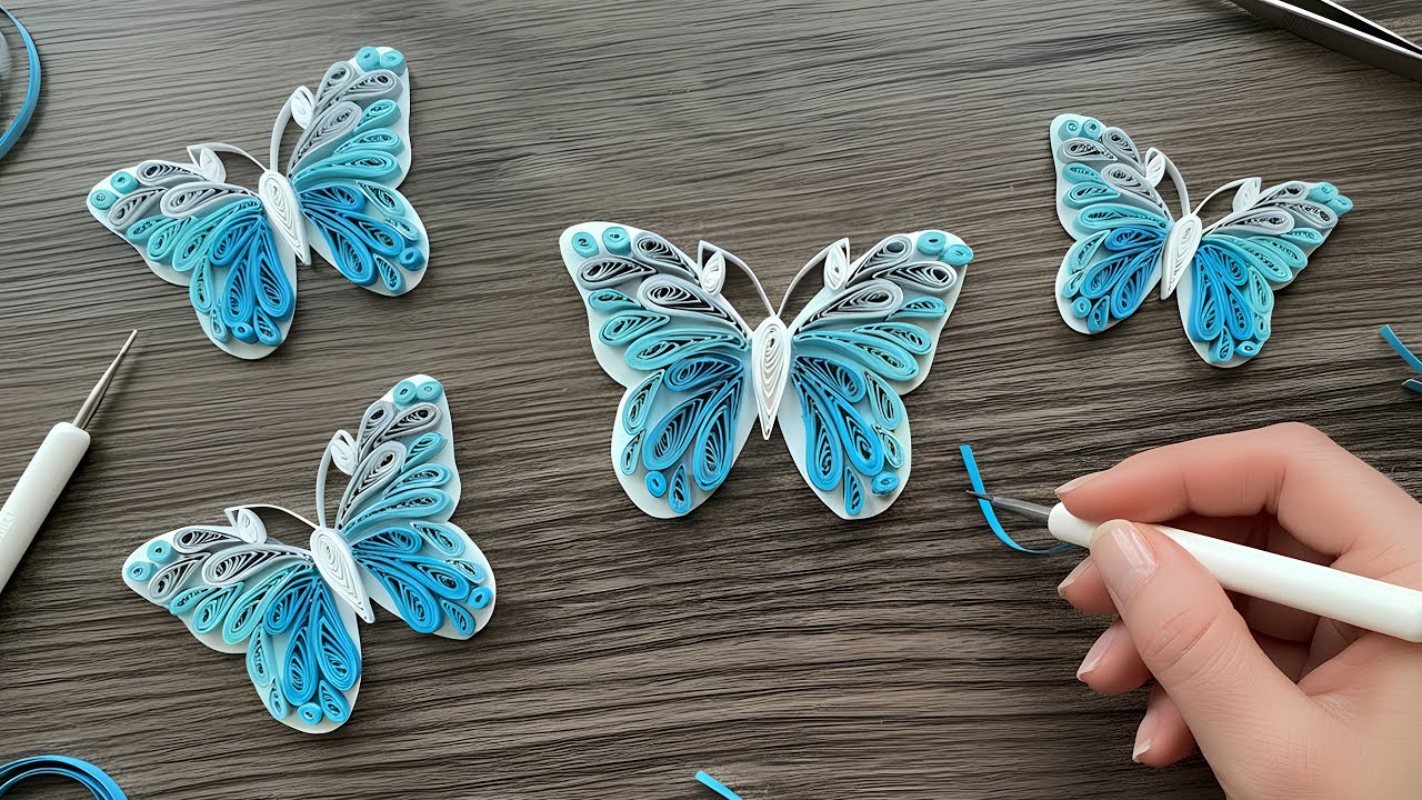 How to Make a Stunning Paper Quilling Butterfly🦋