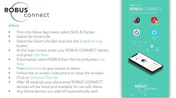 ROBUS CONNECT | How to Link to Alexa and Google Home