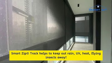 Rain Protection with Smart Zip® Track Blinds