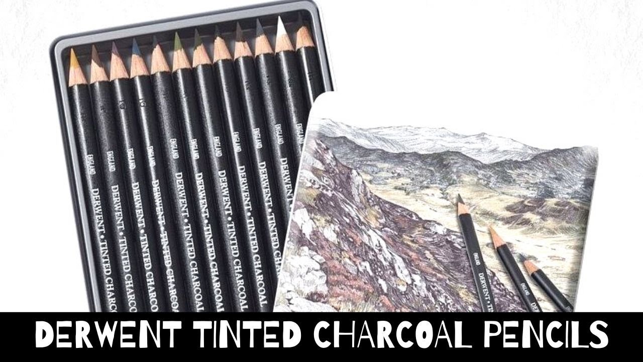 Derwent Tinted Charcoal Pencils- First Impressions & Swatches 