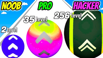 NOOB vs PRO vs HACKER - Level Up Balls!