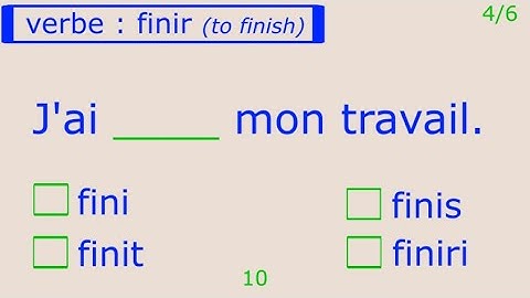 A1-B1 | Irregular Past Participles | FRENCH GRAMMAR TEST (Part. 1) | 6 Questions QUIZ