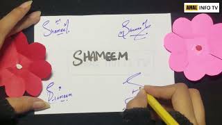 Shameem Name Signature - Handwritten Signature Style for Shameem Name