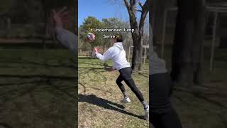Underhanded Jump Serve Tutorial 😂🏐 #volleyball #sports #top #best #how #howto