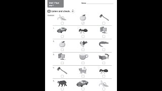 Oxford Phonics World Level 1 Test 1