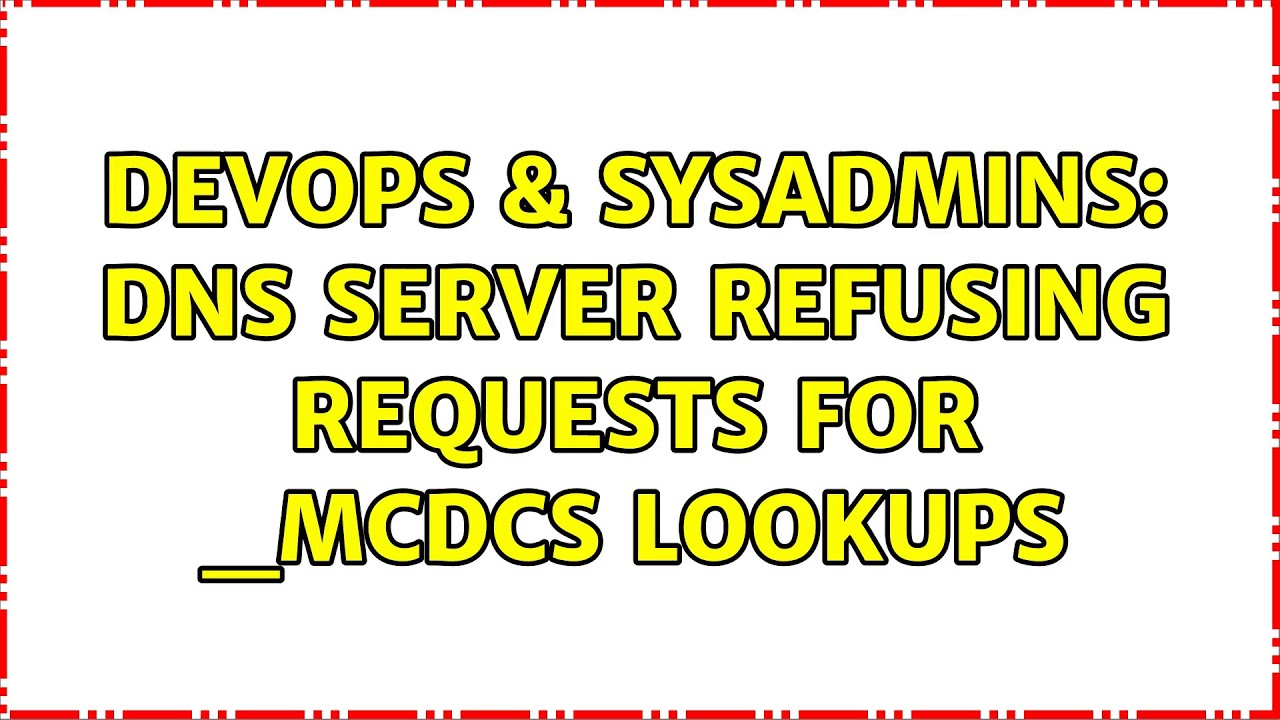 Request refused. GPOS.