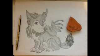 wolf chibi draw beginners