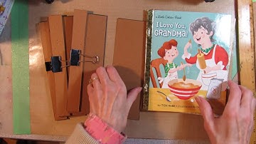 Little Golden Book Junk Journal Part 2: adding the spine
