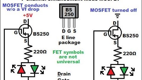 Rectification without diode forward voltage drop using P channel enhancement mode MOSFET BS250