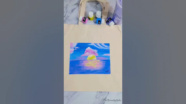 Tote Bag Fabric Painting Idea in 7 secs 😱😎 #shorts #viralshorts #totebag