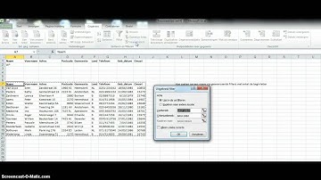 geavanceerde filters Excel