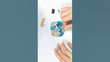 Have you tried this cool way to use up metallic polymer clay scraps?