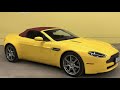 The only one in the world ? Yellow on red Aston Martin V8 Vantage roadster