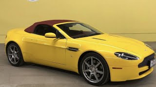 The only one in the world ? Yellow on red Aston Martin V8 Vantage roadster 2008 Aston Martin Yellow