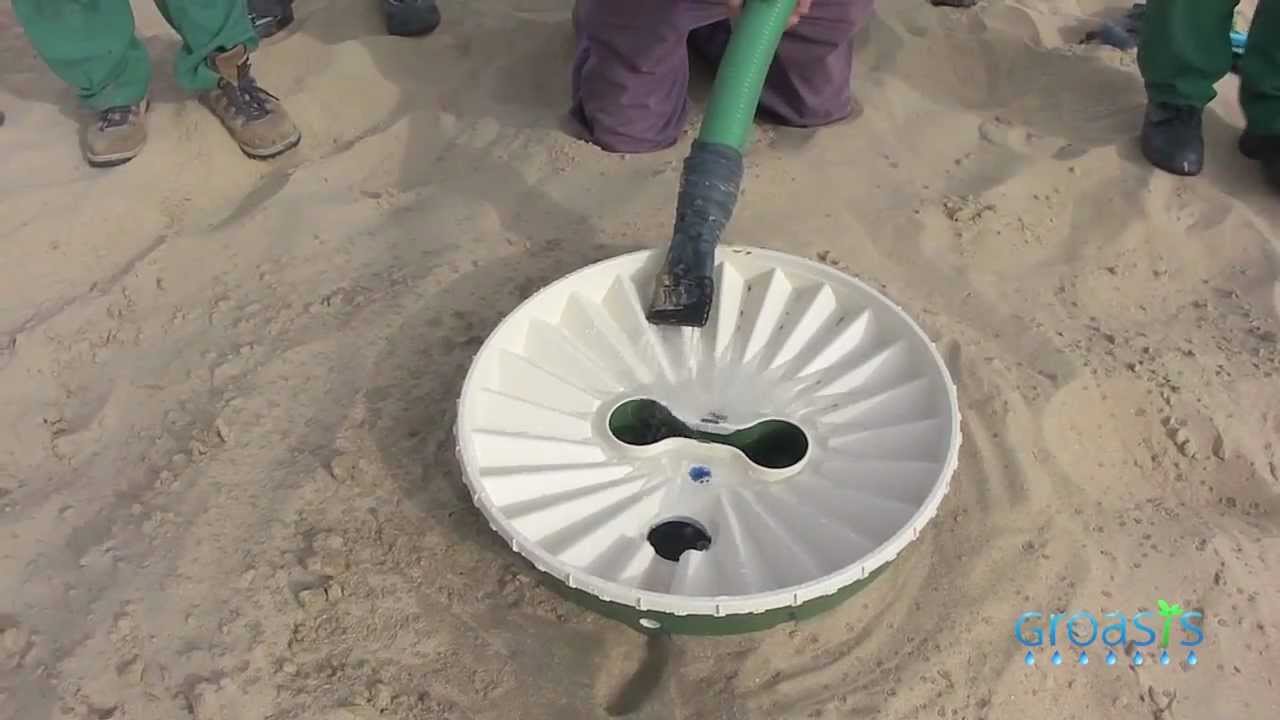 (Arabic subtitles) Groasis anti desertification instruction film in Dubai to plant trees in deserts