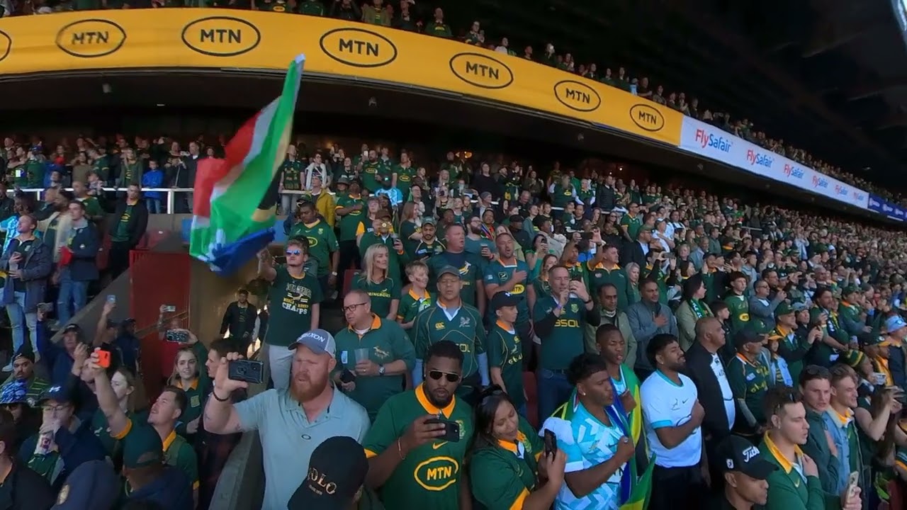 360 VIEW:  Relive South African anthem from Ellis Park test v All Blacks like you're in the crowd
