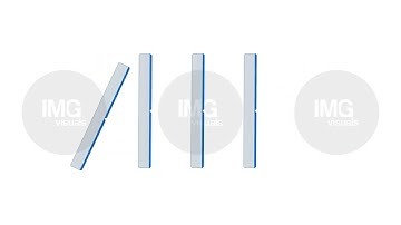 Domino effect chain reaction 2D cartoon object animation