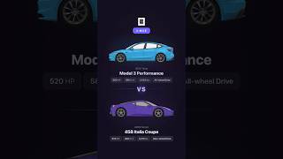 Tesla Model 3 P vs Ferrari 458 Italia - 1/4 Mile Drag Race