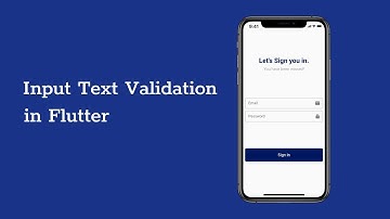 Input Text Validator in Flutter - Speed Code